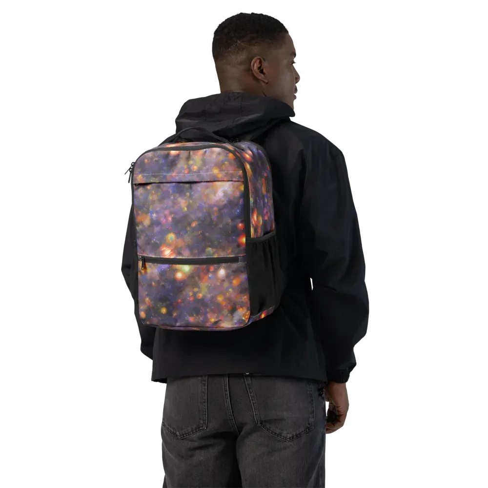 Nebula Kaleidoscope on Utility Backpack — Back
