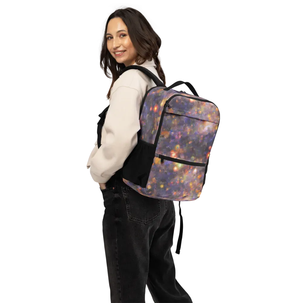 Nebula Kaleidoscope on Utility Backpack — Back