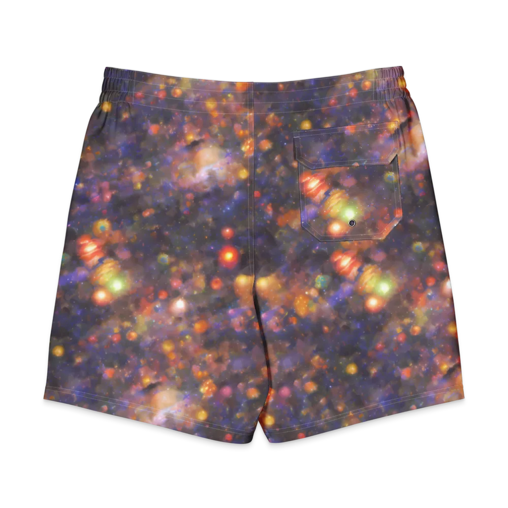 Nebula Kaleidoscope on Men's Board Shorts — Back