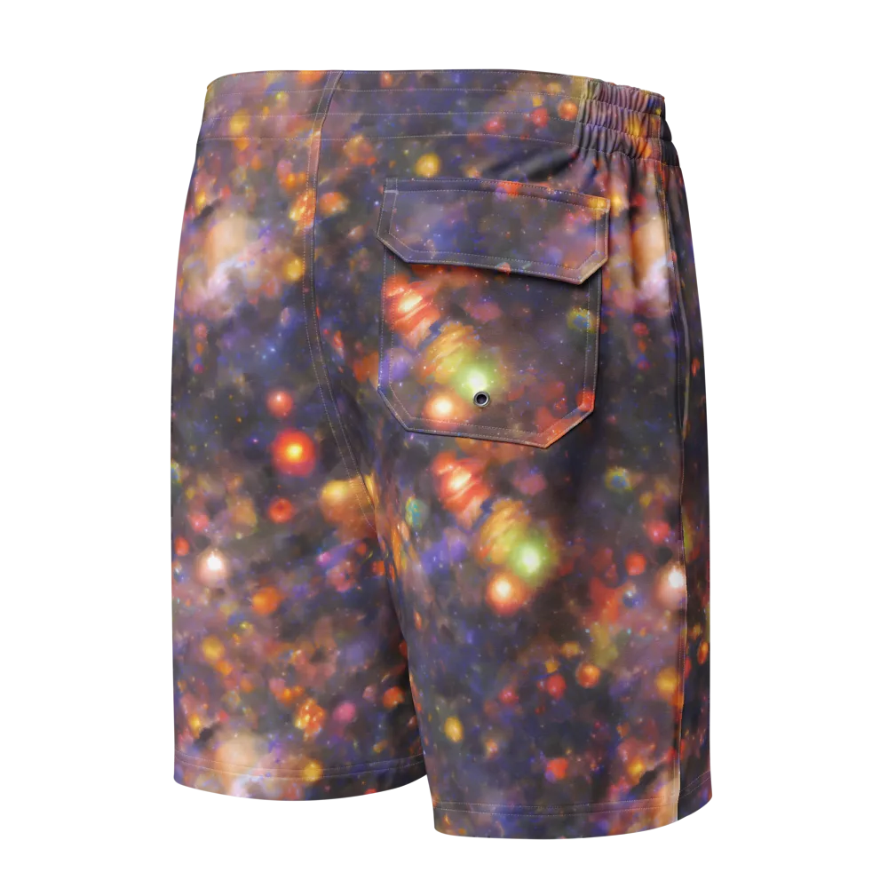 Nebula Kaleidoscope on Men's Board Shorts — Back