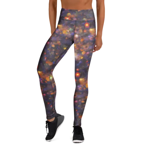 Nebula Kaleidoscope on a Yoga Leggings