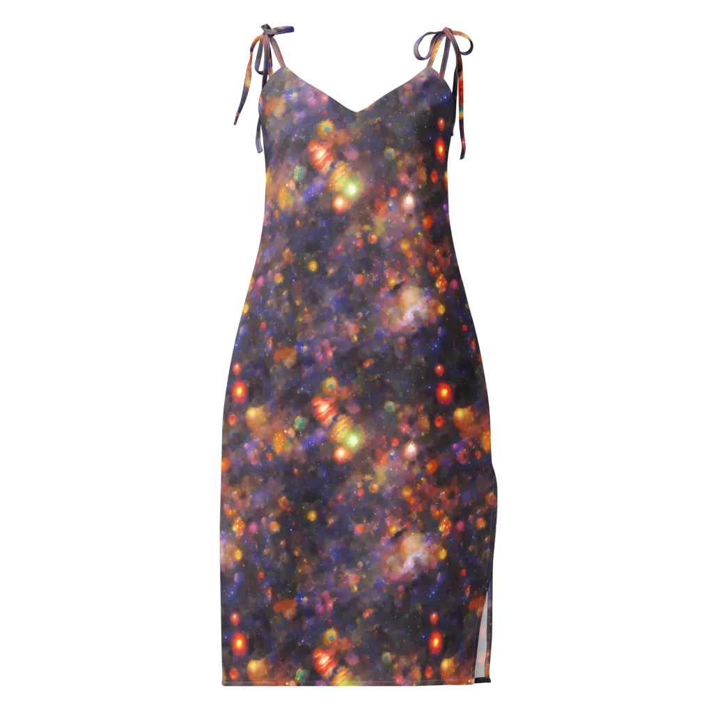 Nebula Kaleidoscope on Slip Dress — Front