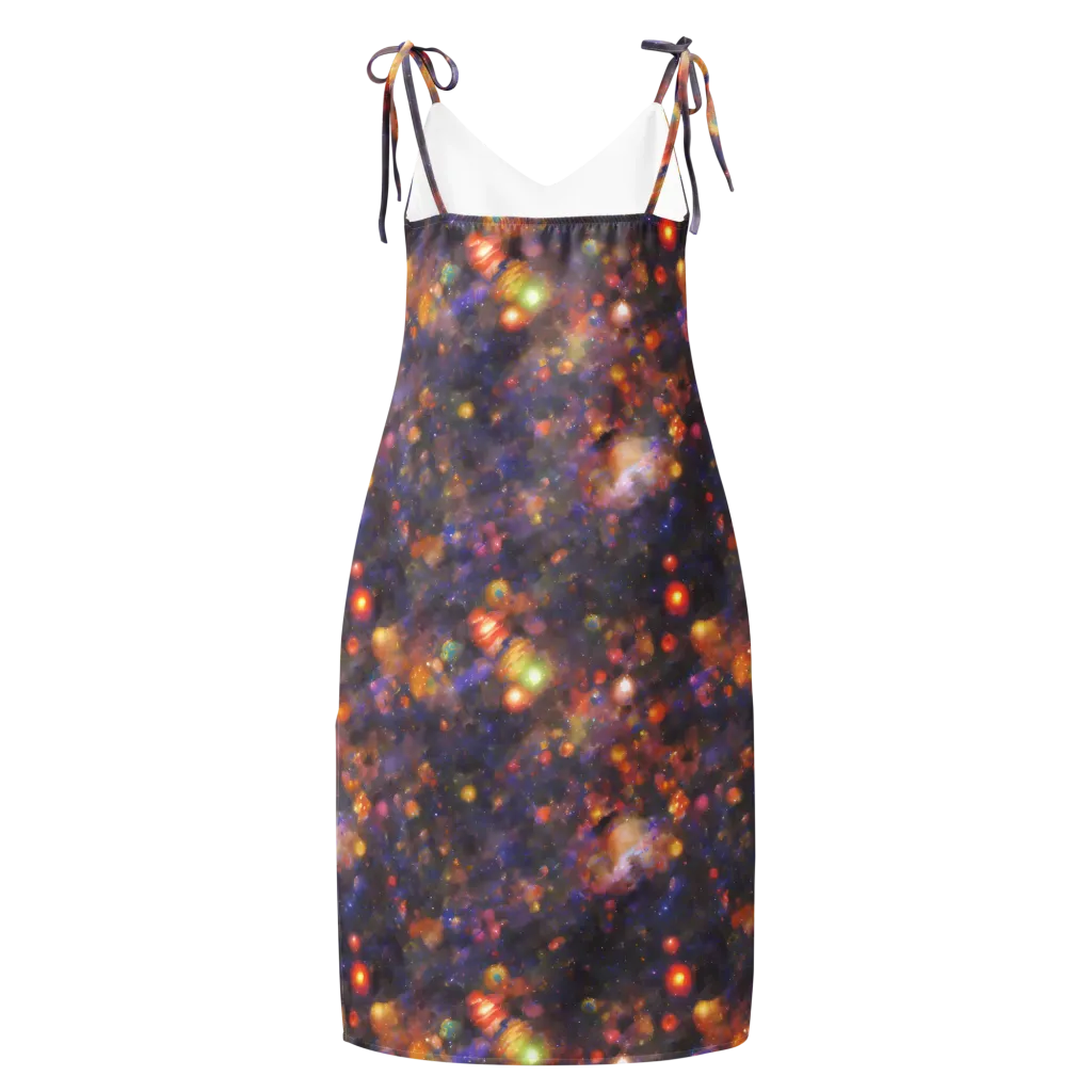 Nebula Kaleidoscope on Slip Dress — Back
