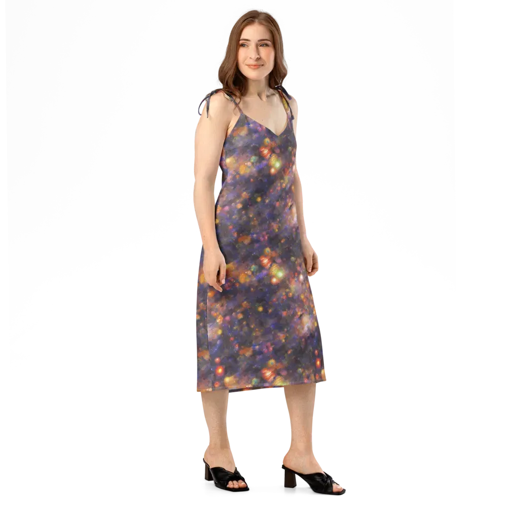 Nebula Kaleidoscope on Slip Dress — Right Front