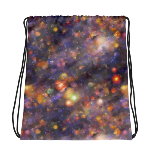Nebula Kaleidoscope on a Drawstring Bag