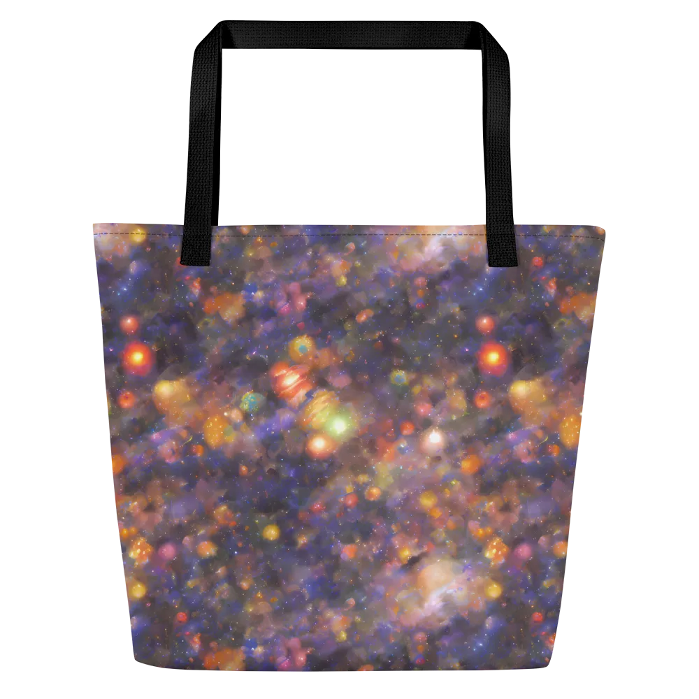 Nebula Kaleidoscope on Large Tote Bag W/ Pocket — Front