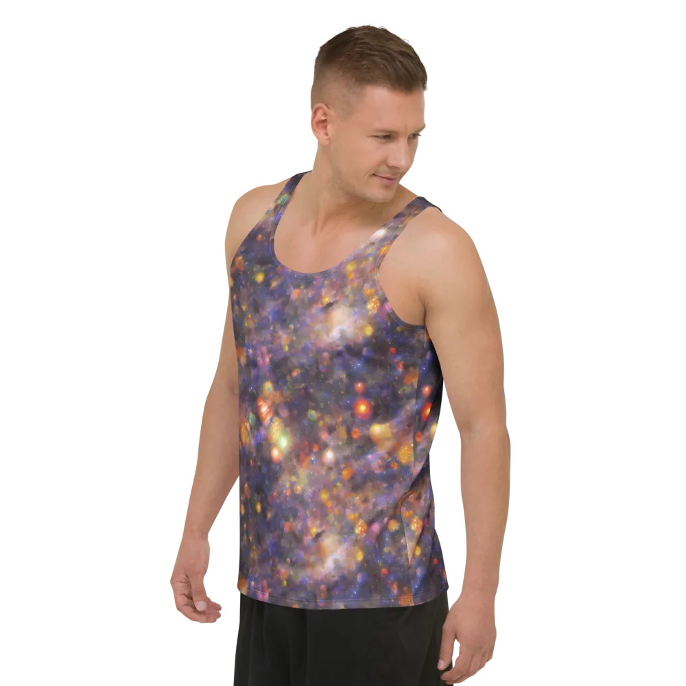 Nebula Kaleidoscope on Men's Tank Top — Left Front