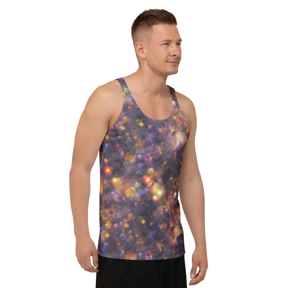 Nebula Kaleidoscope on Men's Tank Top — Right Front
