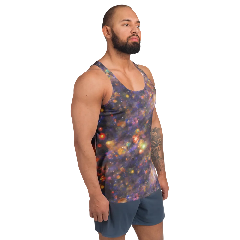 Nebula Kaleidoscope on Men's Tank Top — Right Front