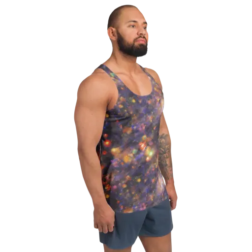 Nebula Kaleidoscope on a Men's Tank Top