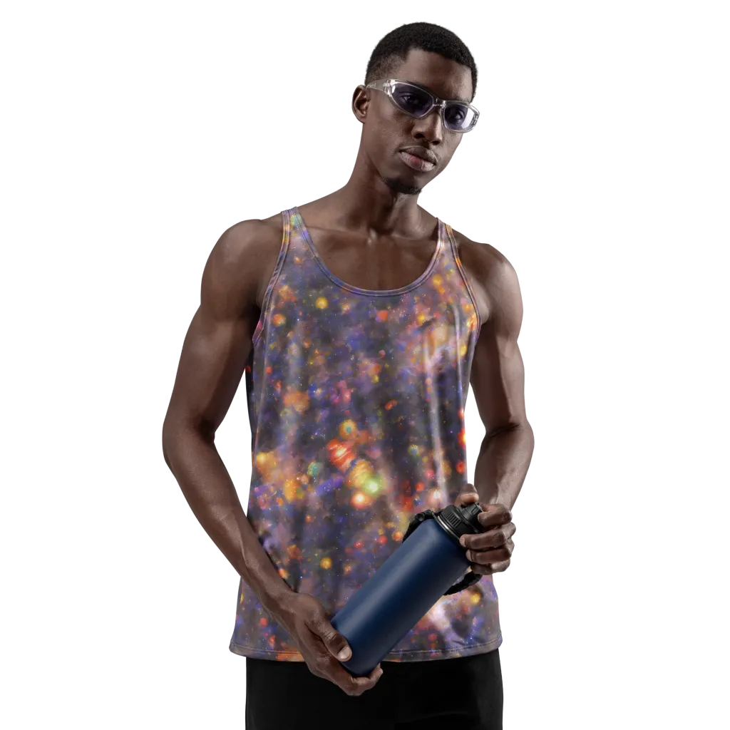 Nebula Kaleidoscope on Men's Tank Top — Front