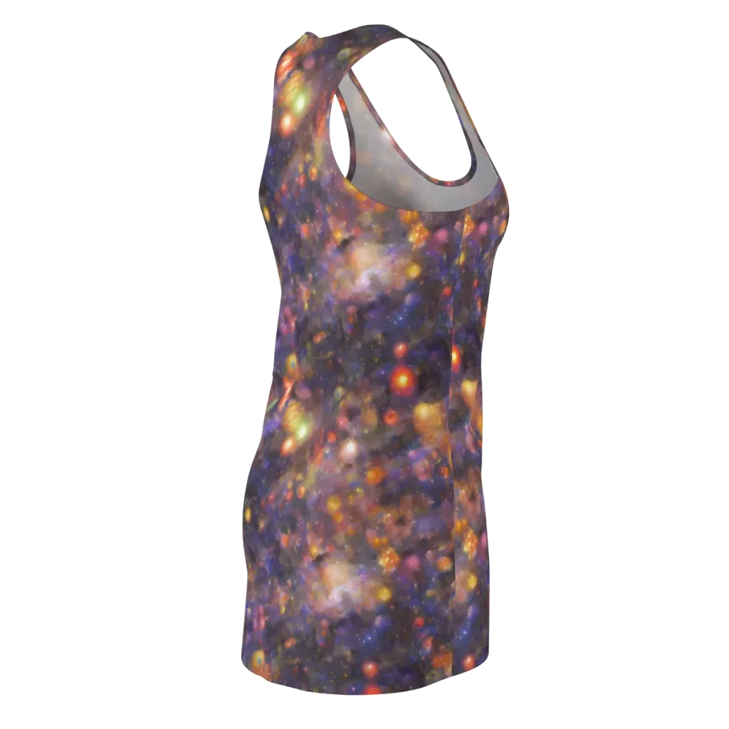 Nebula Kaleidoscope on Racerback Dress — Back Side