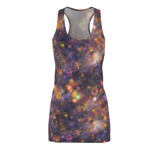 Nebula Kaleidoscope on a Racerback Dress