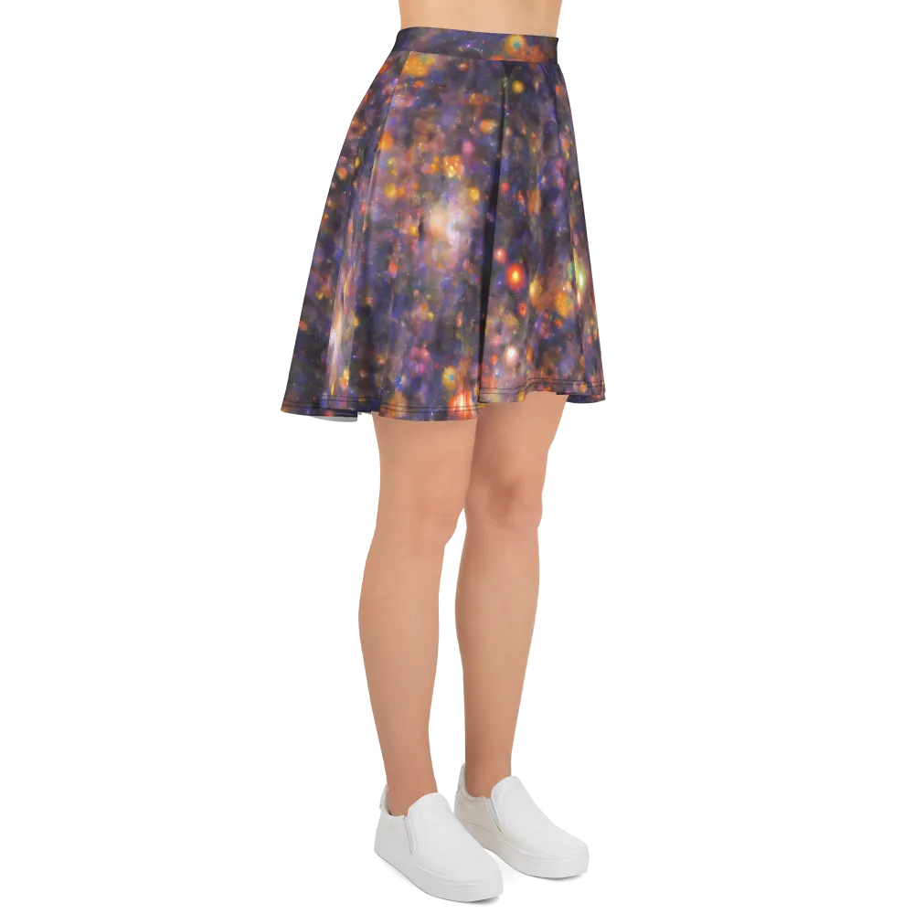 Nebula Kaleidoscope on Skater Skirt — Right
