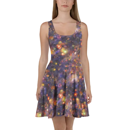 Nebula Kaleidoscope on a Skater Dress