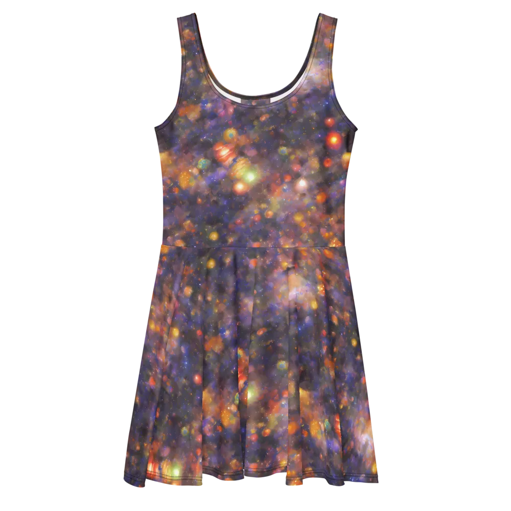 Nebula Kaleidoscope on Skater Dress — Front
