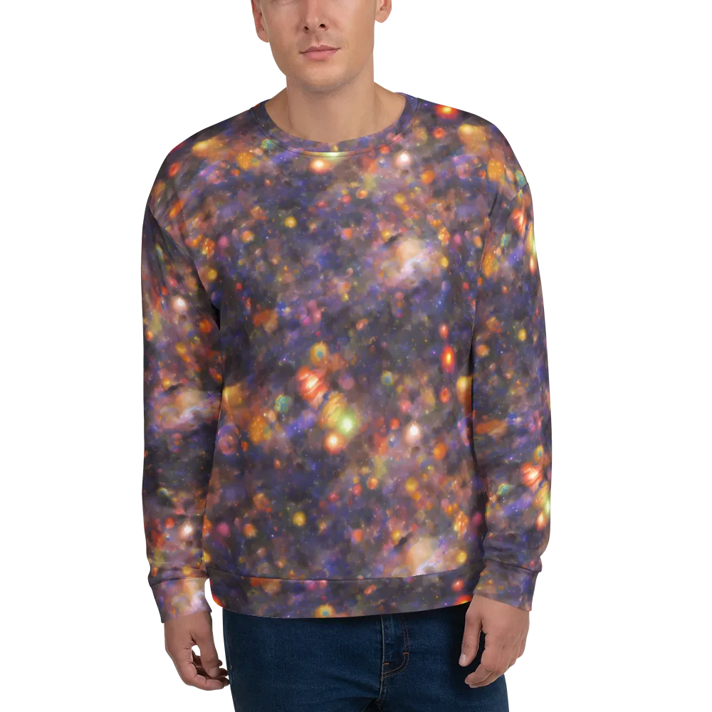 Nebula Kaleidoscope on Sweatshirt — Front