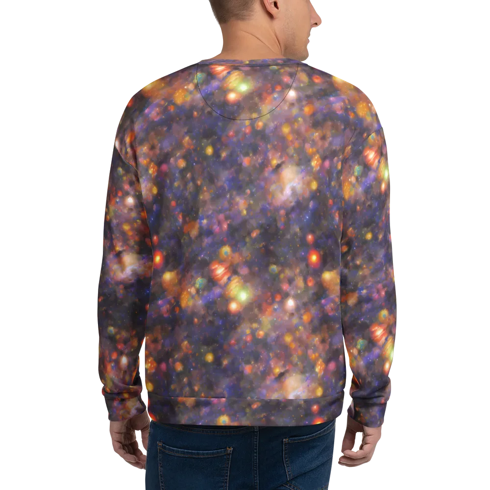 Nebula Kaleidoscope on Sweatshirt — Back