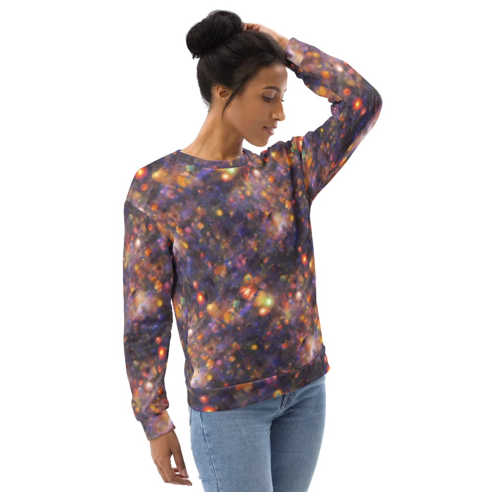 Nebula Kaleidoscope on Sweatshirt — Right Front