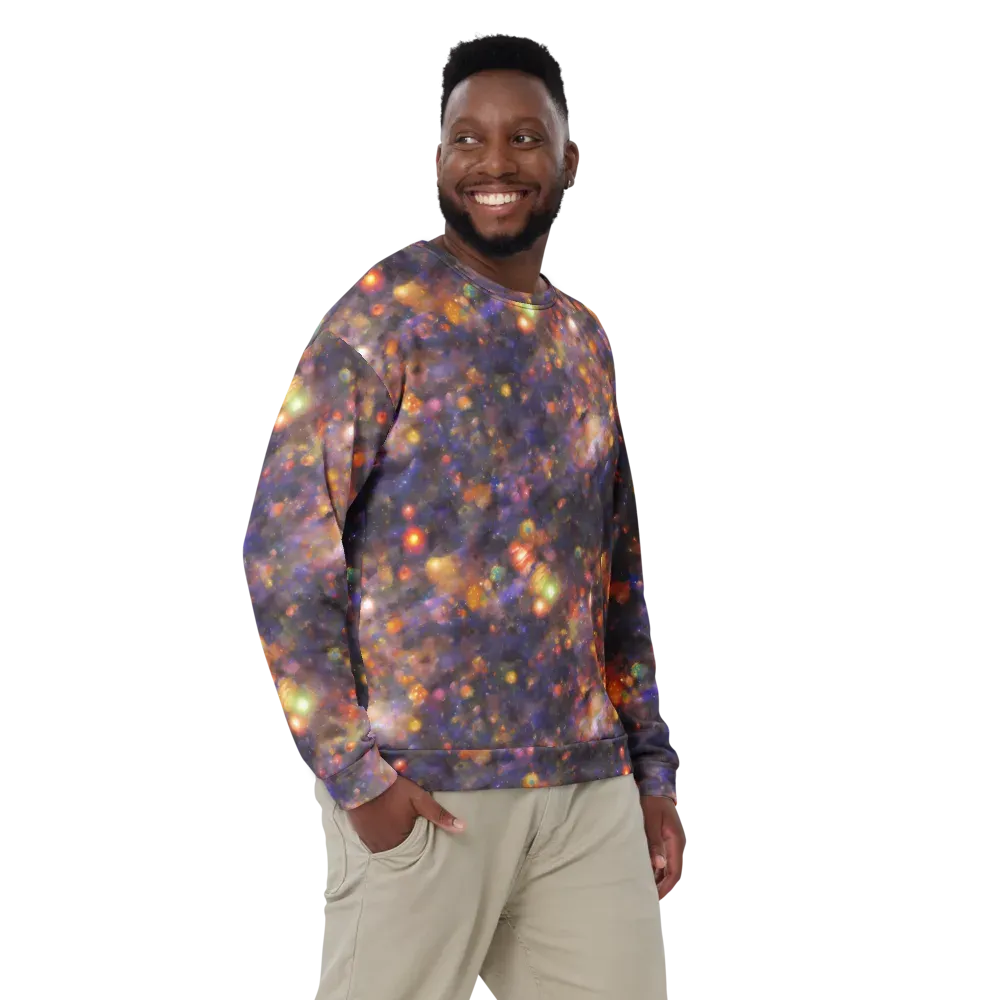 Nebula Kaleidoscope on Sweatshirt — Front
