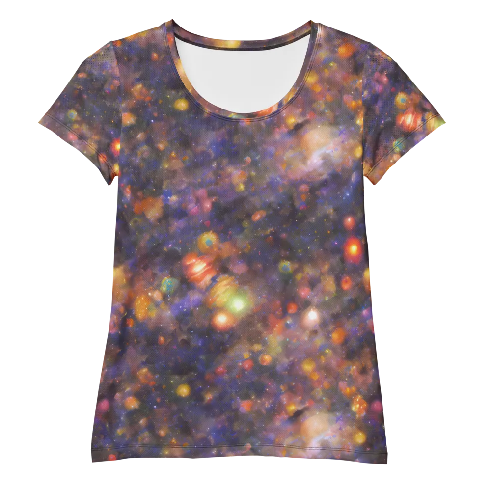 Nebula Kaleidoscope on Women's Athletic T-Shirt — Front