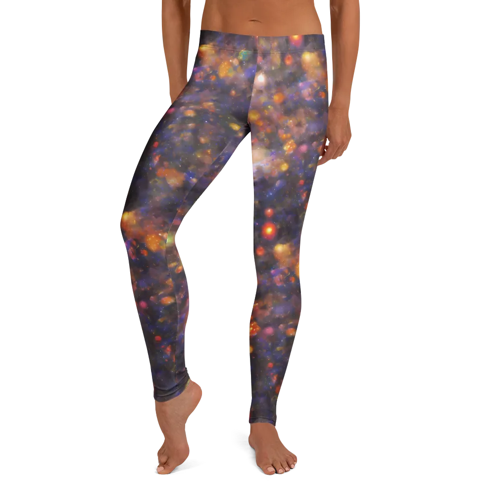 Nebula Kaleidoscope on Leggings — Front