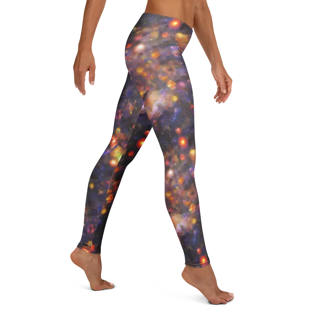 Nebula Kaleidoscope on Leggings — Right