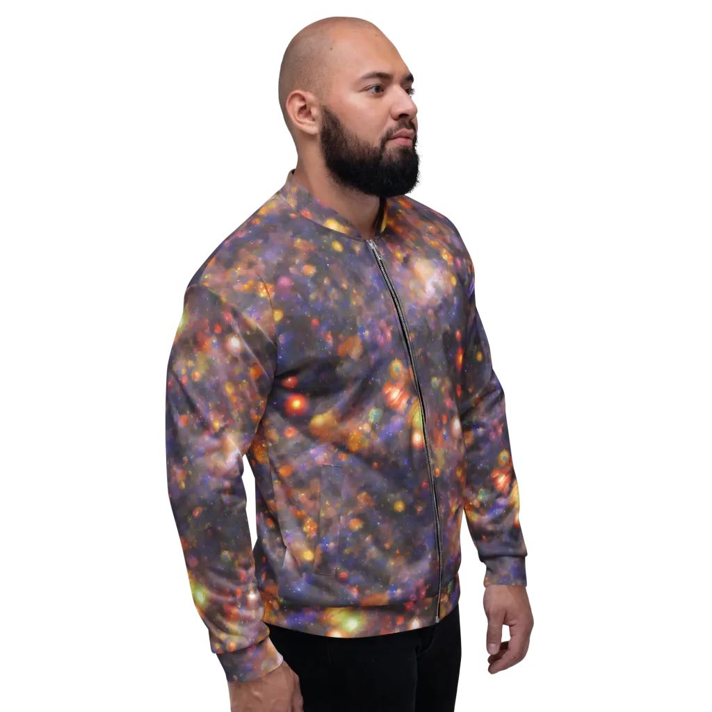 Nebula Kaleidoscope on Bomber Jacket — Right