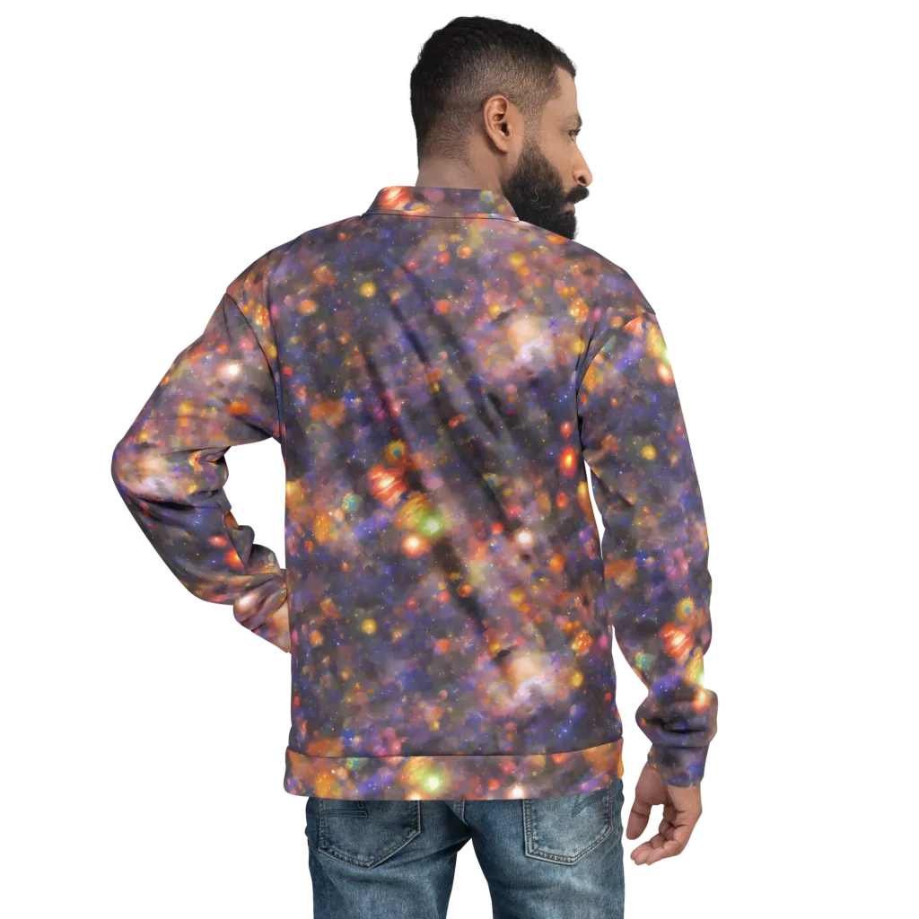 Nebula Kaleidoscope on Bomber Jacket — Back