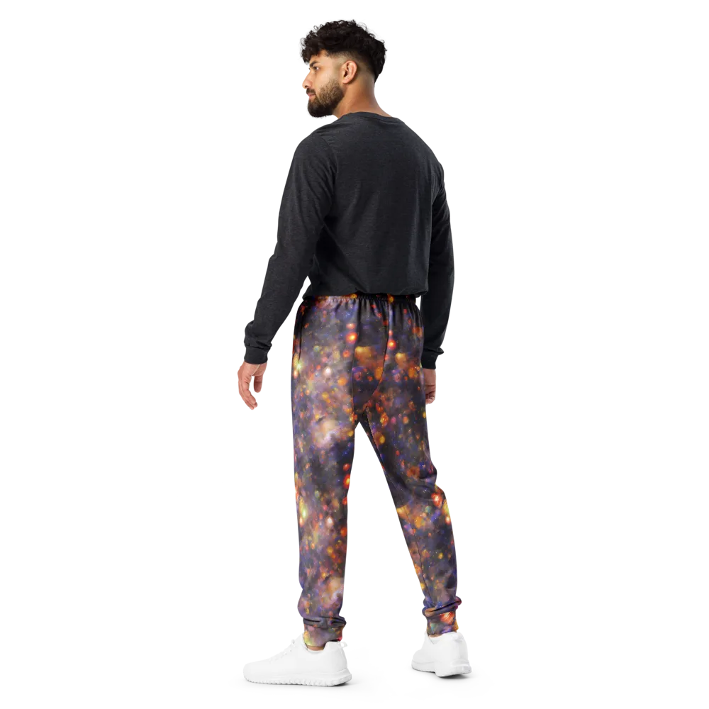 Nebula Kaleidoscope on Men's Joggers — Back