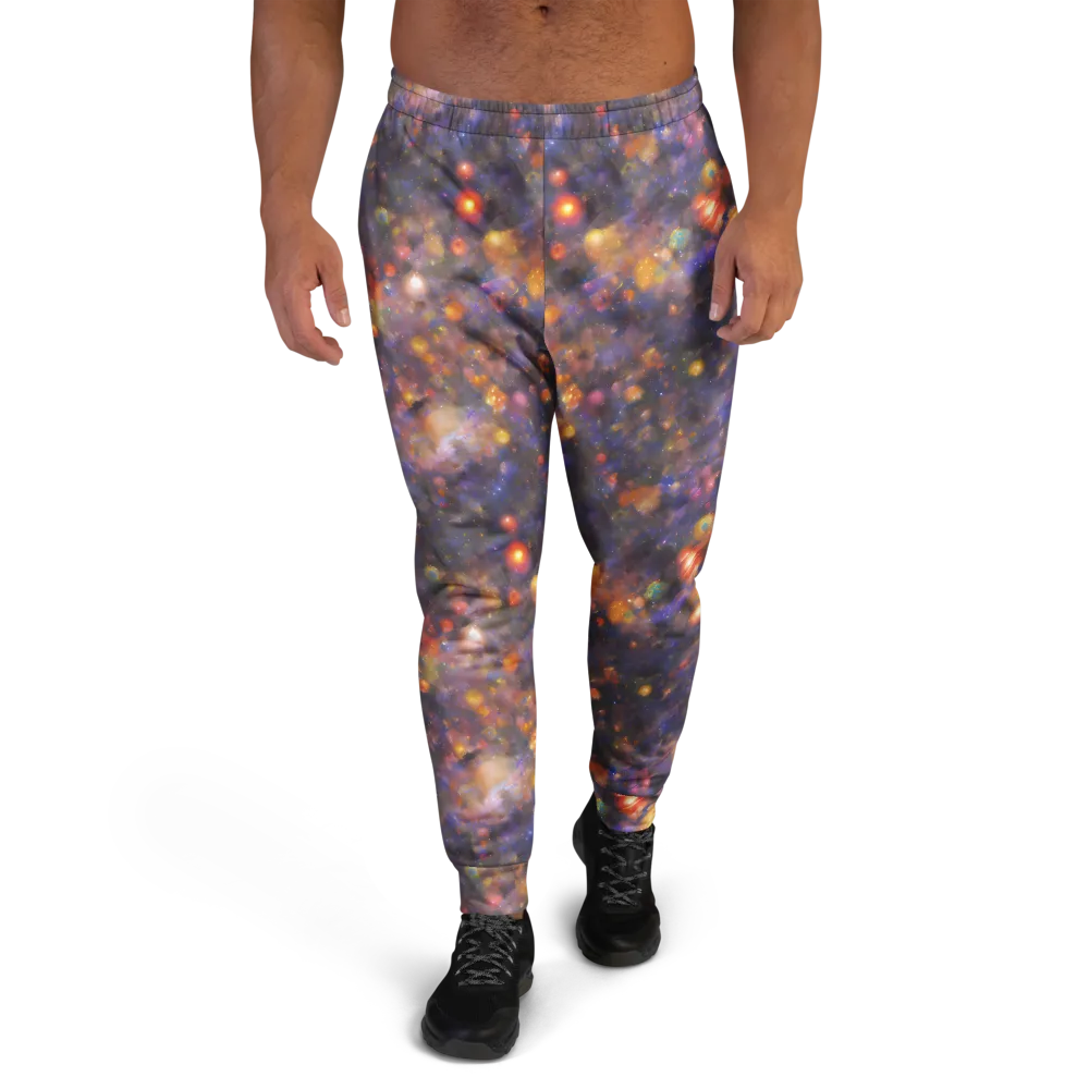 Nebula Kaleidoscope on Men's Joggers — Front