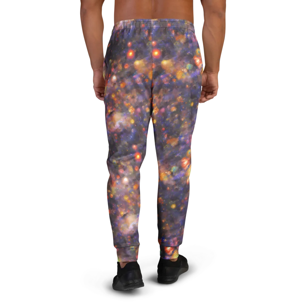 Nebula Kaleidoscope on Men's Joggers — Back