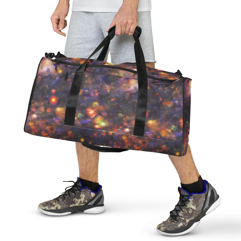 Nebula Kaleidoscope on Duffle Bag — Front
