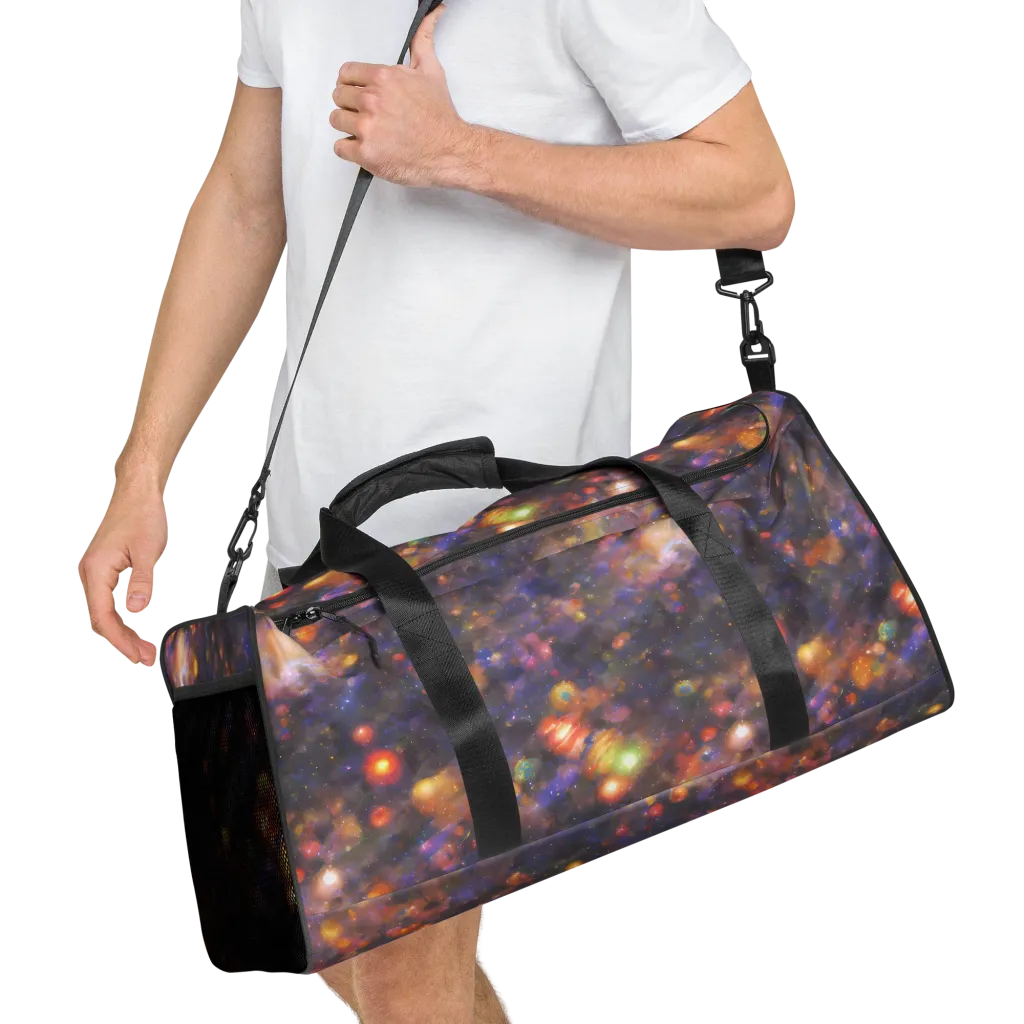 Nebula Kaleidoscope on Duffle Bag — Right Front