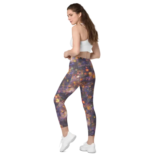 Nebula Kaleidoscope on a Leggings with Pockets