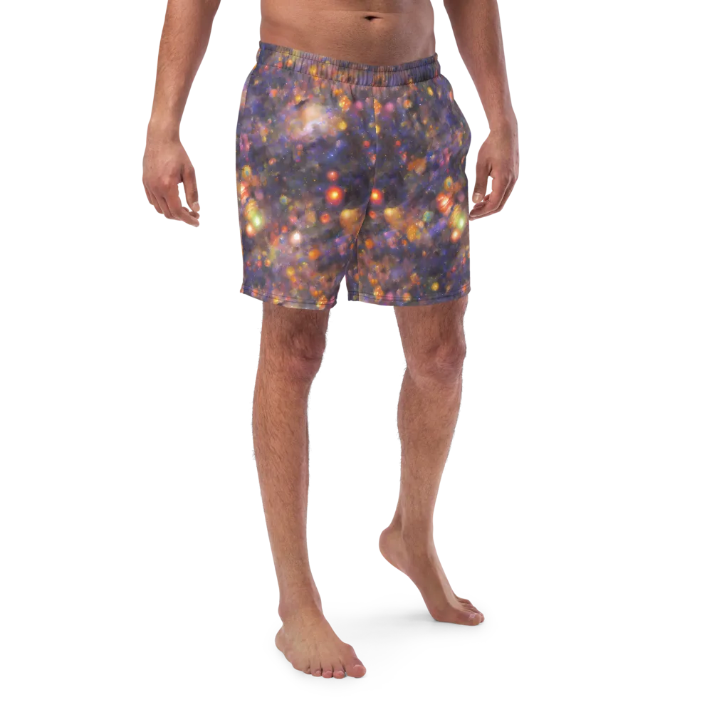 Nebula Kaleidoscope on Swim Trunks — Front