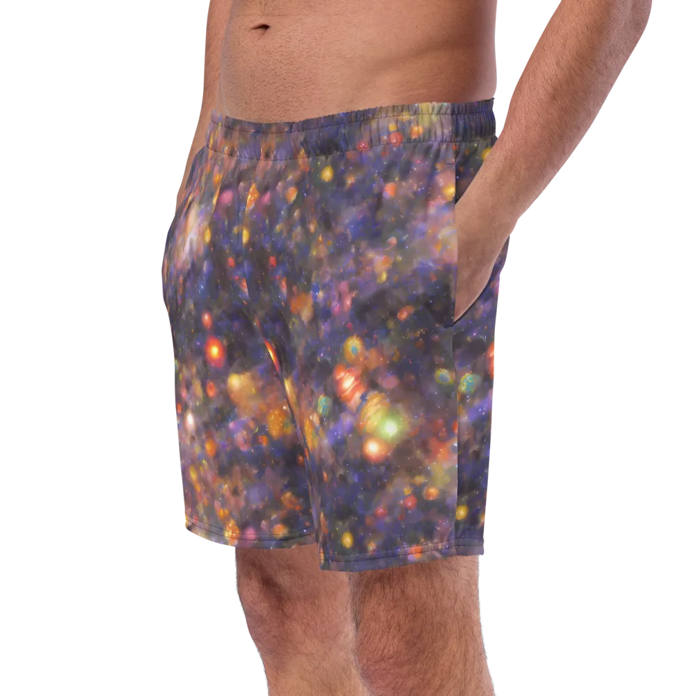 Nebula Kaleidoscope on Swim Trunks — Left Front