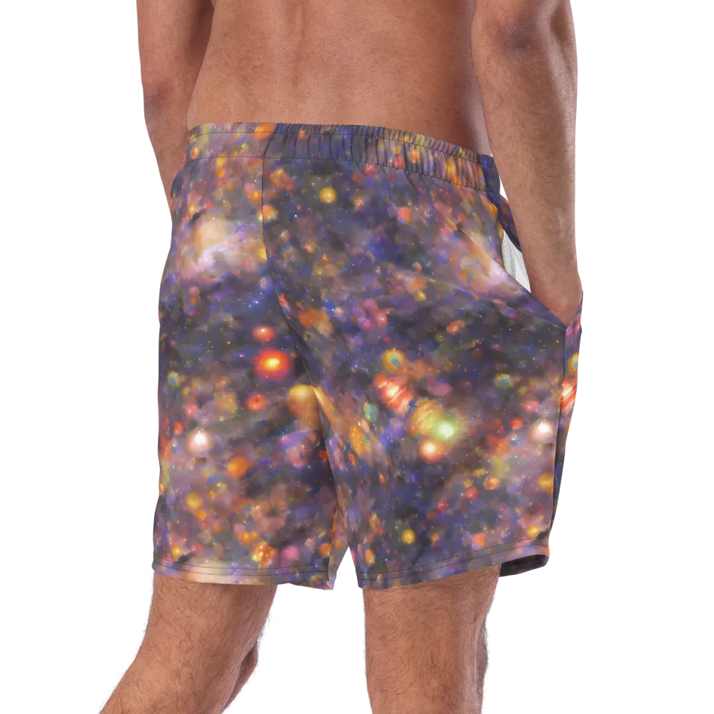 Nebula Kaleidoscope on Swim Trunks — Right Back