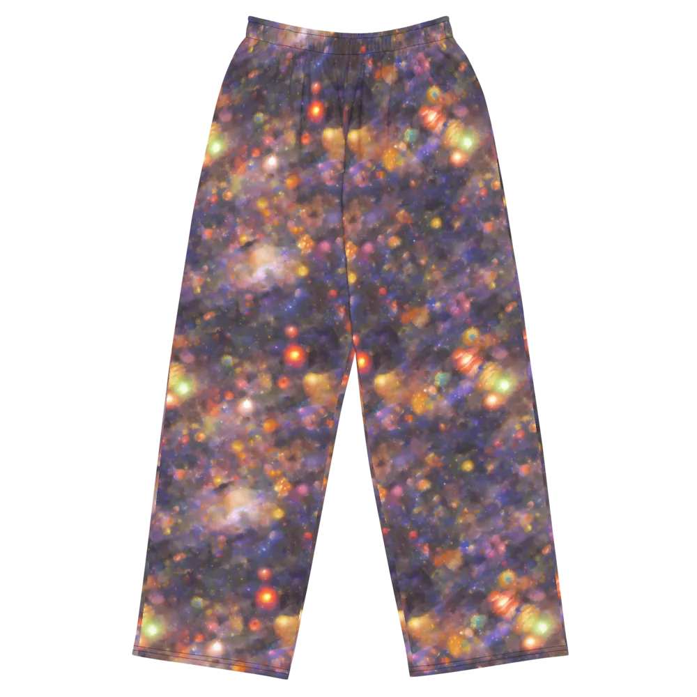 Nebula Kaleidoscope on Wide-Leg Pants — Front