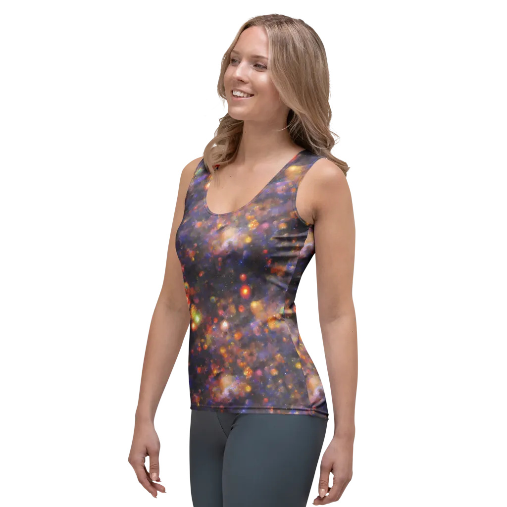 Nebula Kaleidoscope on Women's Tank Top — Left Front