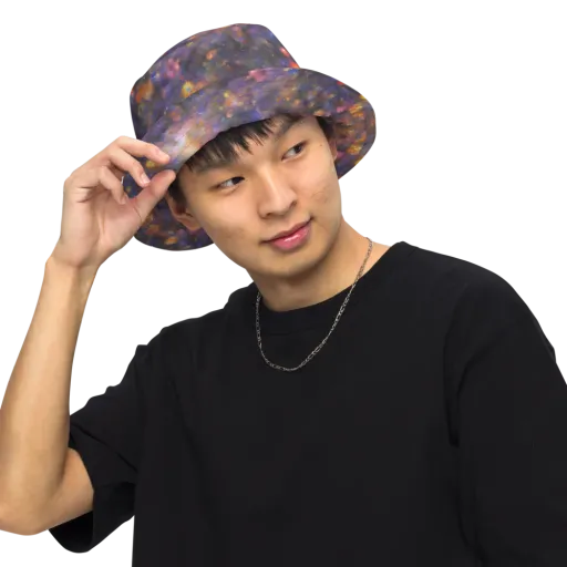Nebula Kaleidoscope on a Reversible Bucket Hat