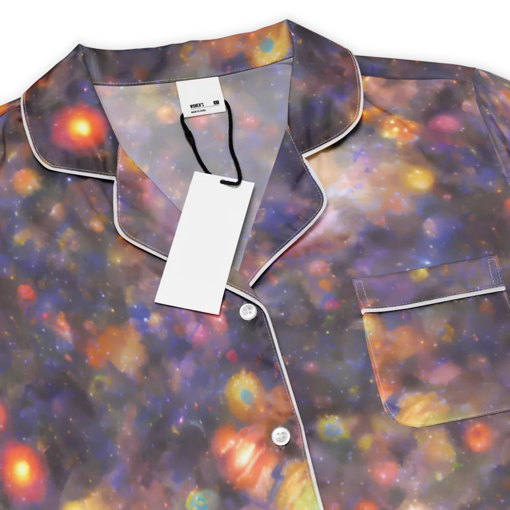 Nebula Kaleidoscope on Women's Short Sleeve Pajama Top — Product details