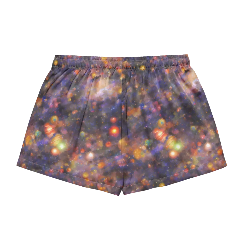 Nebula Kaleidoscope on Women's Pajama Shorts — Back