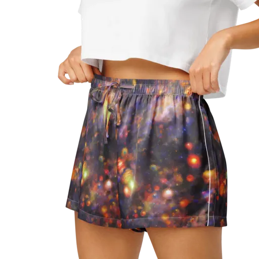 Nebula Kaleidoscope on a Women's Pajama Shorts