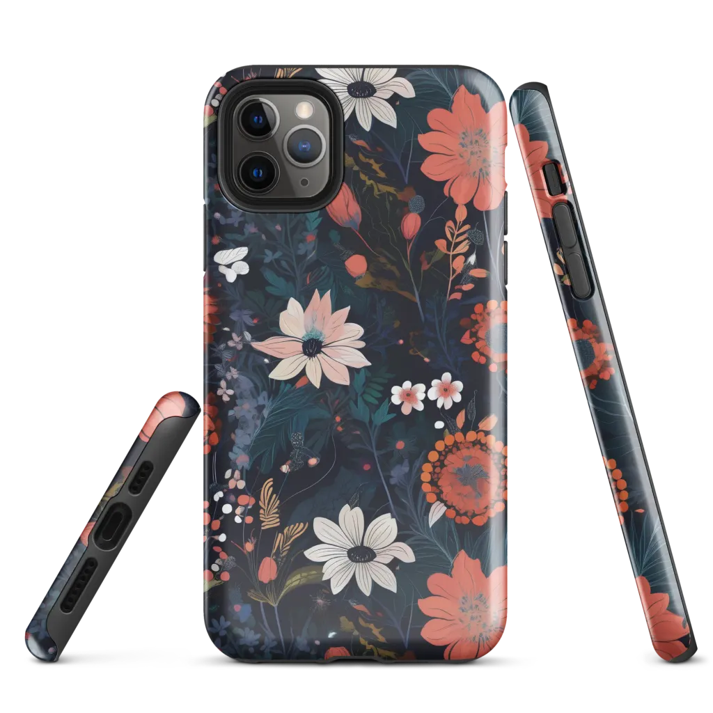 Coral Nocturne on Tough Case for iPhone® — Front