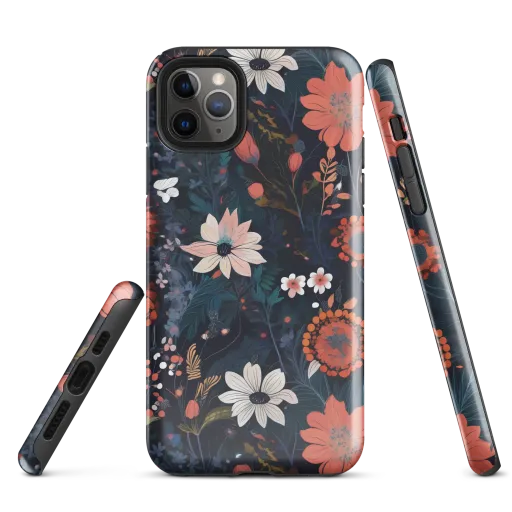 Coral Nocturne on a Tough Case for iPhone®