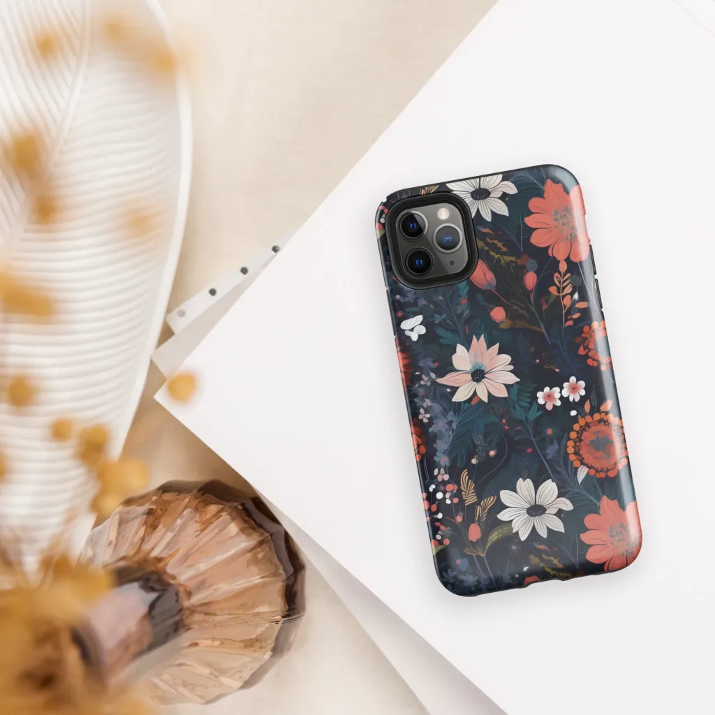 Coral Nocturne on Tough Case for iPhone® — Front