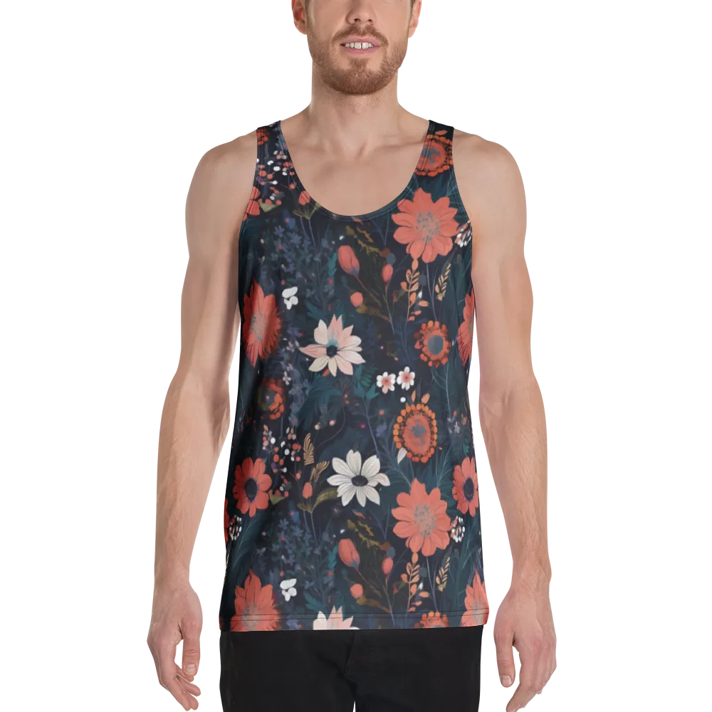 Coral Nocturne on Men's Tank Top — Front