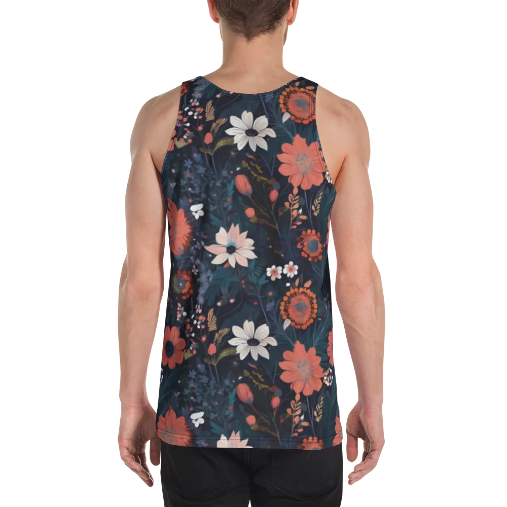Coral Nocturne on Men's Tank Top — Back
