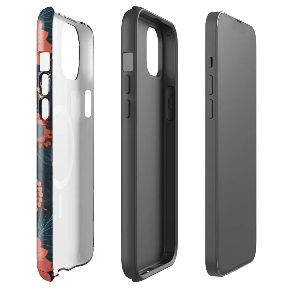 Coral Nocturne on MagSafe Tough Case for iPhone® — Front